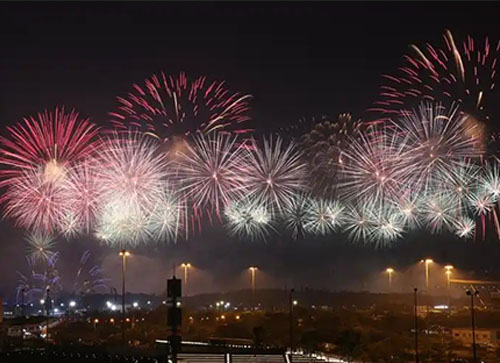 澄江市焰火晚会